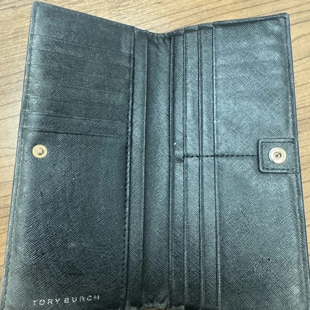 Tory Burch Black Leather Wallet - Picture 3 of 4